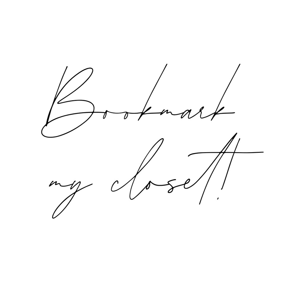Like this post to bookmark my closet!